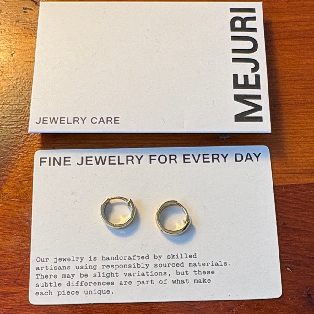 Mejuri Gold Minimal Huggie Hoops
